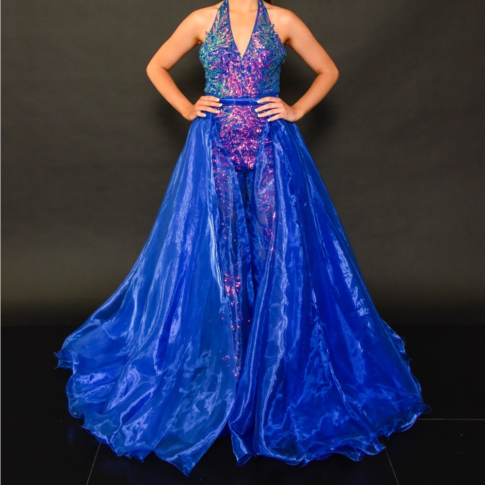 Ava Presley Jumpsuit with Overskirt